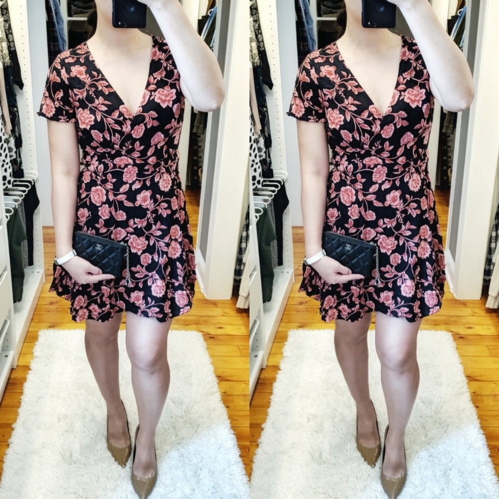 Floral Wrap Dress